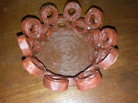 DIY Newspaper Basket || How To Make Paper Basket || Best Out Of Waste 《#1》