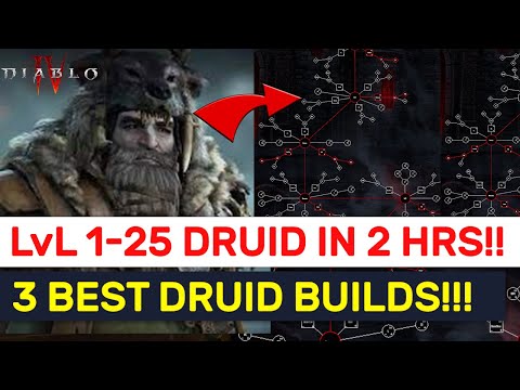Diablo 4: 3 FASTEST Druid Leveling & BEST FARMING Builds!!!