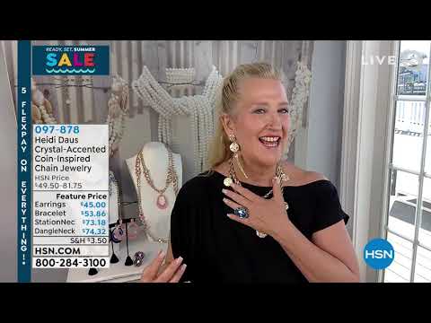 Heidi Daus CoinInspired Chain Tassel Earrings