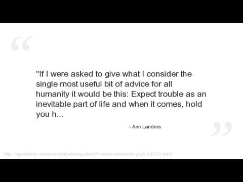 Ann Landers Quotes
