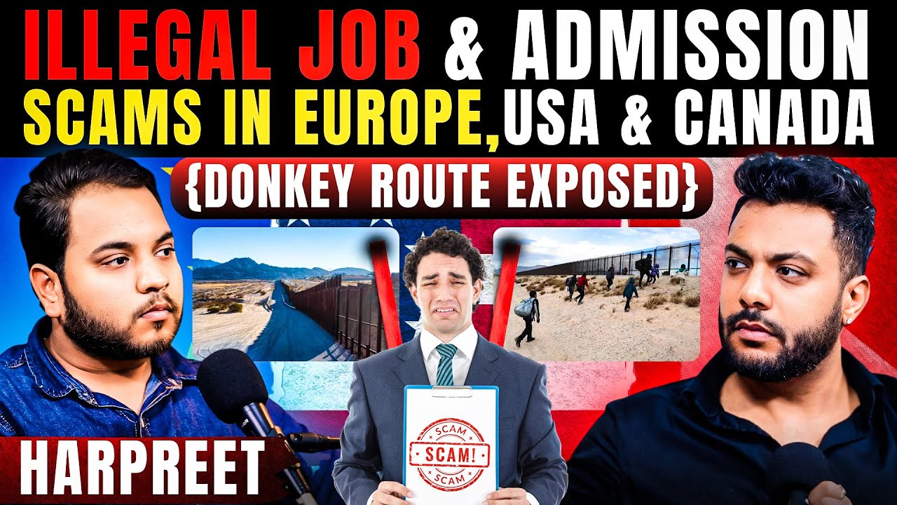 Dark Reality of Donkey Route😱Illegal Job Scams in Europe, USA & more ft. Harpreet  Realtalk Clip