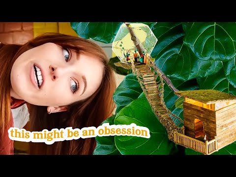 building a miniature treehouse for my plant *vibes*