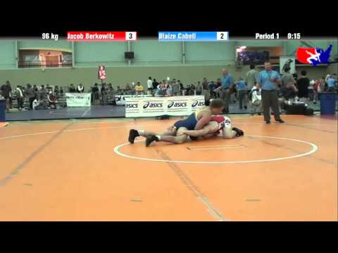 Jacob Berkowitz vs. Blaize Cabell at 2013 ASICS University Nationals - FS