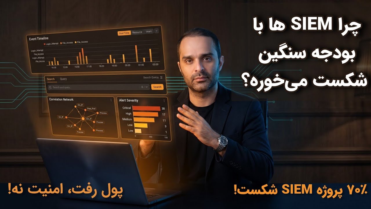 چرا پروژه‌های SIEM با بودجه میلیاردی شکست می‌خورند؟ | ۴ اشتباه رایج + ۵ استراتژی موفقیت