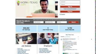 How to Register an Account on WorkInTexas.com