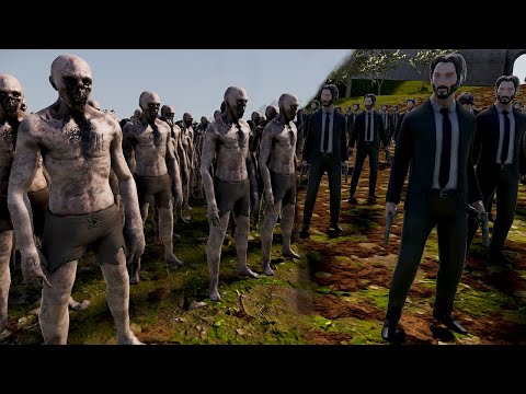 100 John Wick vs 1,000,000 Zombies | Ultimate Epic Battle Simulator 2 | UEBS 2