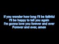 Randy Travis - Forever and ever amen LYRICS