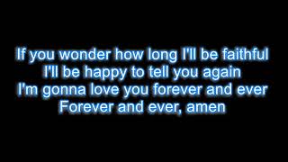 Randy Travis - Forever and ever amen LYRICS