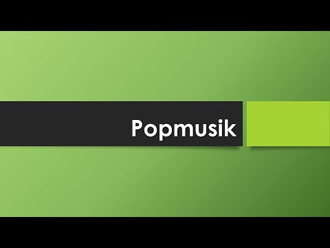Popmusik einfach und kurz erklärt
