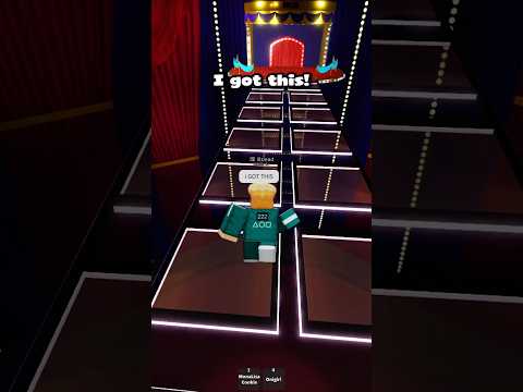 Soloing the glass bridge in Ink Game #inkgames #squidgame #roblox