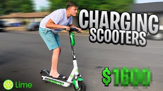 How Much I Made CHARGING LIME SCOOTERS In One Day!
