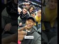 Izzy hanging with fans at a Clippers game ? | #shorts