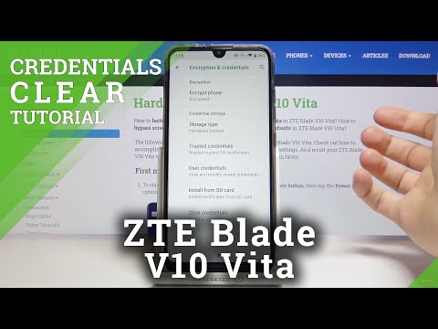 How to Clear Credentials in ZTE Blade V10 Vita – Remove Licenses