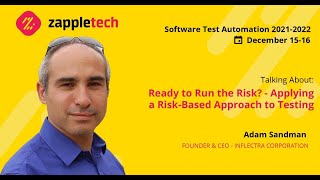 Adam Sandman. Ready to Run the Risk? - Applying a Risk-Based Approach to Testing