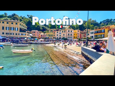 Portofino, Italy 🇮🇹 - Summer Walking Tour - 4K 60fps HDR