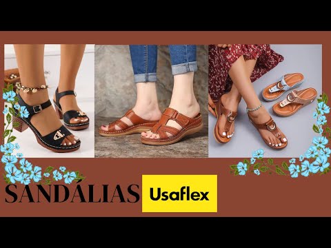 CALÇADOS SANDÁLIAS USAFLEX CONFORTÁVEIS E MACIOS PARA DIA DIA JOANETE ESPORÃO