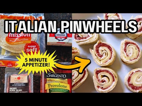 Italian Pinwheels🌀 Easy 5-Min Perfect Party Appetizer Everyone Will Love, Step-by-Step Guide Recipe!