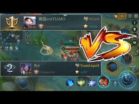 TOP 2 VS TOP 1 EU INSANE BATTLE!!!!! - Arena of Valor Murad Gameplay #4