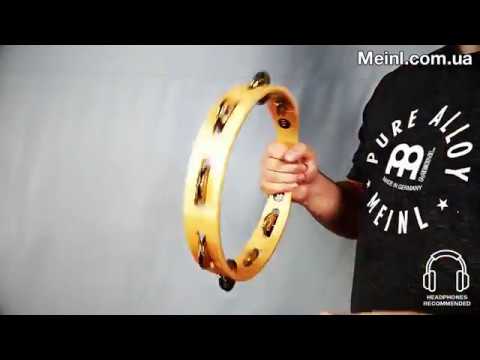 Тамбурин MEINL Recording-Combo Wood Tambourine, Dual-Alloy Jingles TA1M-SNT Super Natural