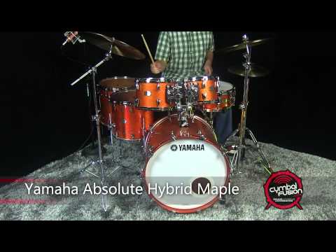 Yamaha Absolute Hybrid Maple Drum Kit - Orange Sparkle