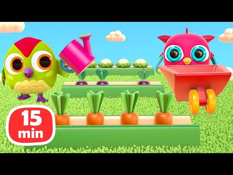 Impariamo i nomi della frutta e verdura insieme al Gufetto Hophop! Cartoni animati per piccoli