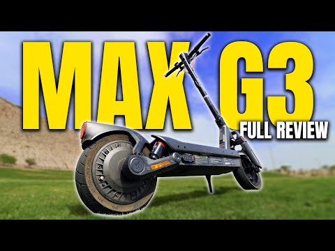 Segway Ninebot Max G3 Electric Scooter, 28 mph Top Speed w/ 50 Miles Max Range, 2000W Peak Motor, Dual Hydraulic Suspension, Fast Charging Scooter for Adults and Teens, UL-2272 2271 Certified video review thumbnail