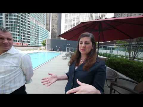 The park and pool at ParkView Condominiums in Streeterville