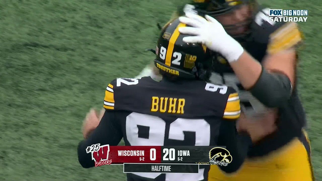 FIELD GOAL DE CADEN BUHR | Wisconsin Badgers 0-20 Iowa Hawkeyes | College Football