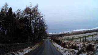 Christmas Day Drive Through Glen Quaich Highland Perthshire Scotland