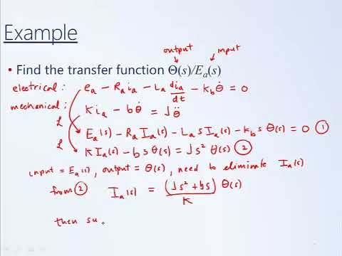 System Dynamics and Control: Module 9b - DC Motor Transfer Function