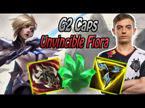 CAPS DECIDES TO TRY PLAYING TOPLANE - G2 Caps plays fiora top (Preseason 11)