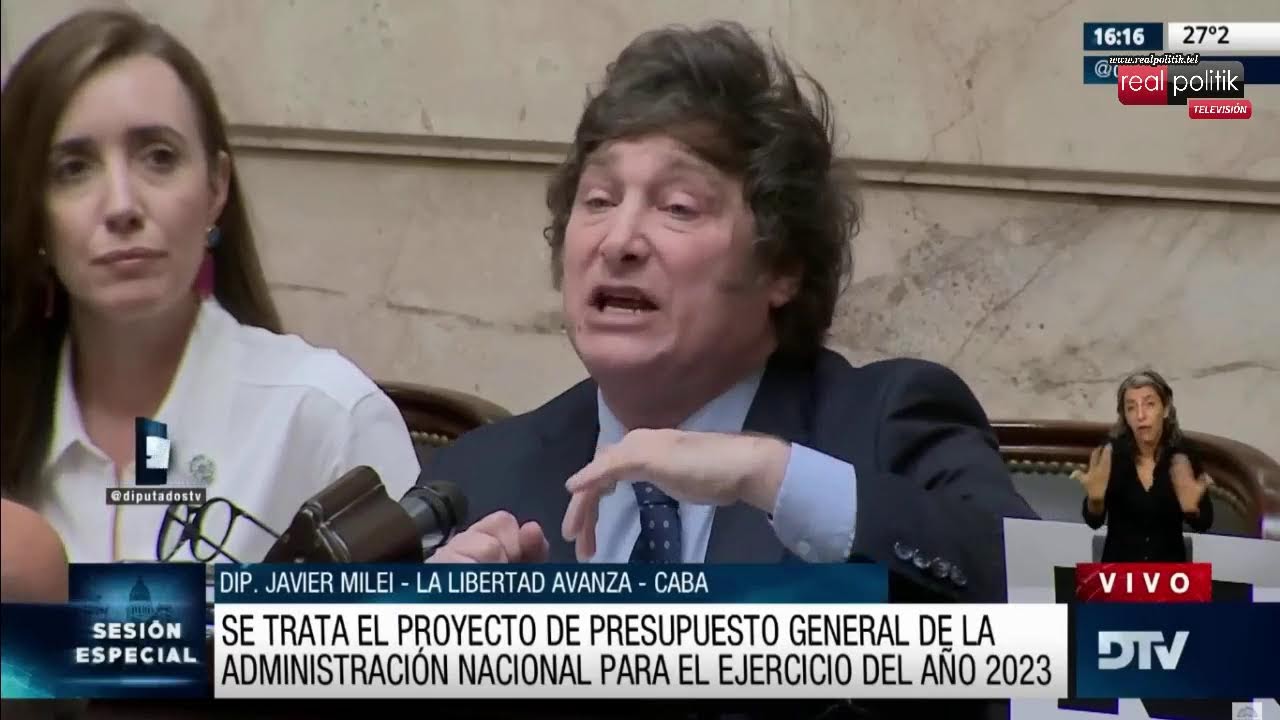 Para Milei, el Presupuesto 2023 es un "mamarracho nefasto"