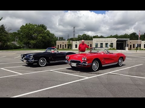 Two 1962 Chevrolet Chevy Corvette Convertible s & Engine Start Up on My Car Story with Lou Costabile