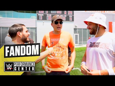 WATCH – Baker Mayfield Meets Johnny Gargano | WWE Fandom