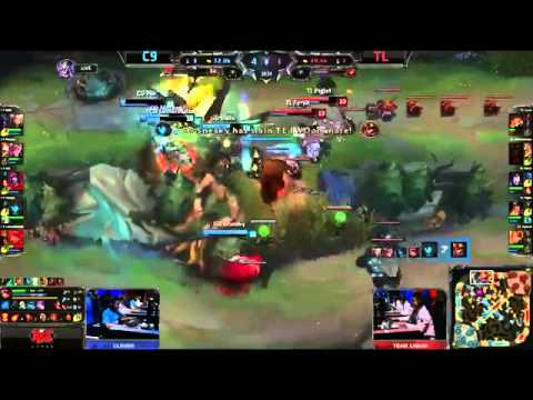C9 Sneaky Kalista VS Liquid Piglet Sivir Highlights   2015 NA LCS Spring W2D1