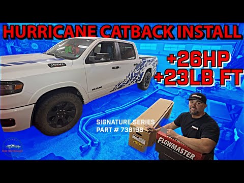 RAM 1500 Hurricane- Flowmaster 738198 Signature Series Catback Install & Review!
