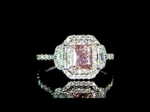 GIA Certified 1.01ct Fancy Brownish Pink Diamond Ring
