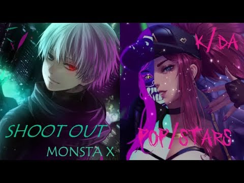 Nightcore - K/DA x MONSTA X - POP/STARS / SHOOT OUT