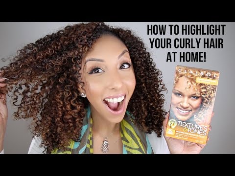 How To Highlight Curly Hair At Home! Clairol...