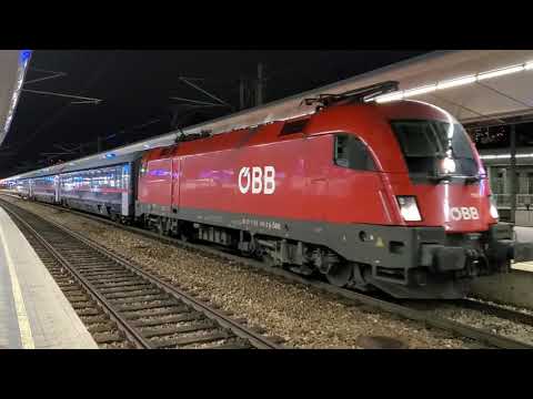 Bahnvideo Nightjet NJ233 3teilig mit 3 Sitzwagen