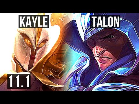 KAYLE vs TALON (MID) | Rank 3 Kayle, Quadra, Dominating, Rank 21 | EUW Grandmaster | v11.1
