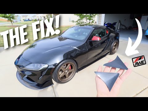 Fixing Wind Buffeting For The Toyota Supra! TestingThe AWE Foiler Kit!