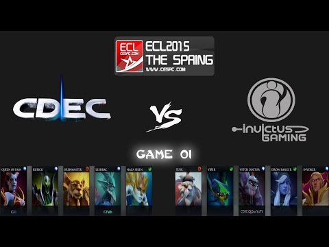 [Highlights] CDEC Gaming vs Invictus Gaming | ECL Spring 2015 - Bracket | CDEC vs IG #Game01