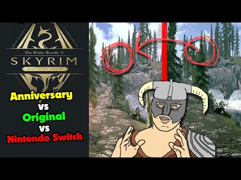 Skyrim Anniversary Edition COMPARED vs Skyrim (original) & Skyrim Nintendo Switch