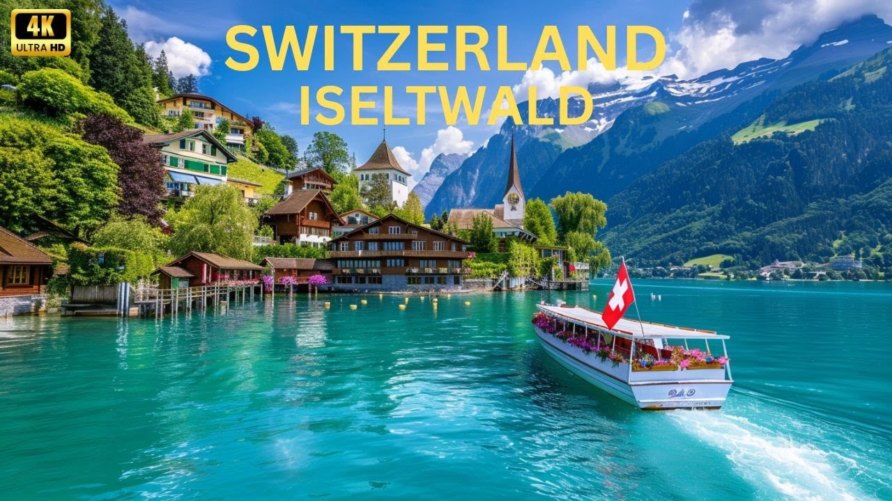 Embark on a virtual tour of Iseltwald, catch a glimpse of Strandbad & Camping.