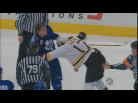 Milan Lucic vs Phil Oreskovic Mar 28, 2009