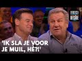 Jan opnieuw verbeterd door Wilfred na verspreking: 'Ik sla je voor je muil, hè?!' | VERONICA OFFSIDE