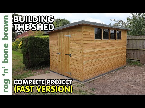 DIY Building A Shed From Scratch - Complete Project (Fast Version)