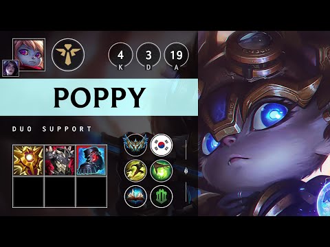 Poppy Support vs Leona - KR Challenger Patch 25.19