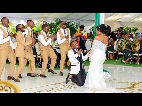 Grand Entrance-Zim Wedding team (The groom was on fire 🔥🔥 #wedding #congolese